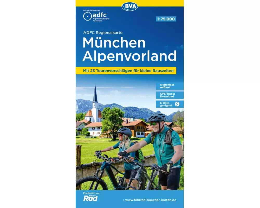 BVA ADFC Regionalkarte München Alpenvorland 1:75.000