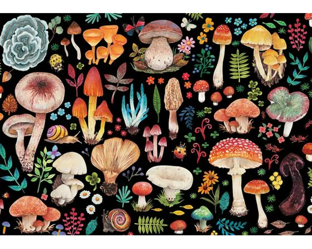 Mushrooms 1000-Piece Jigsaw Puzzle
