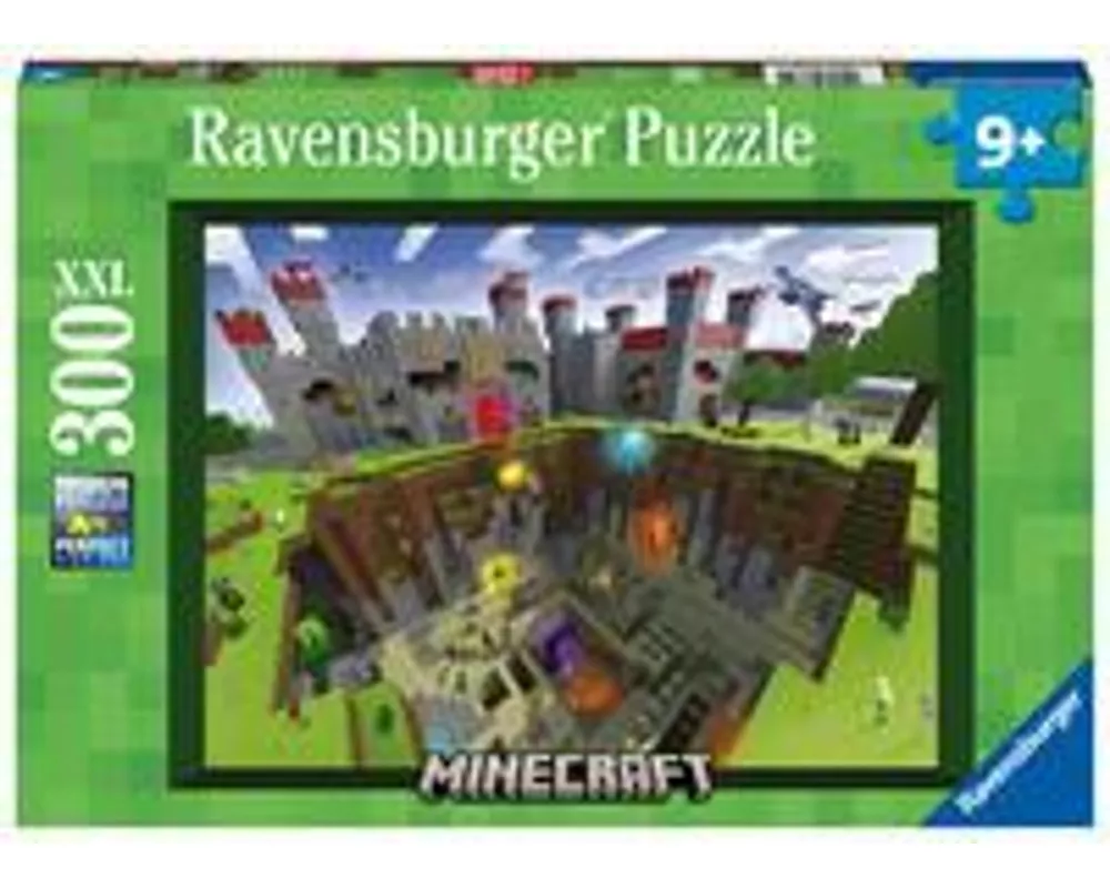 Kinderpuzzle 300 XXL Teile - Minecraft Cutaway