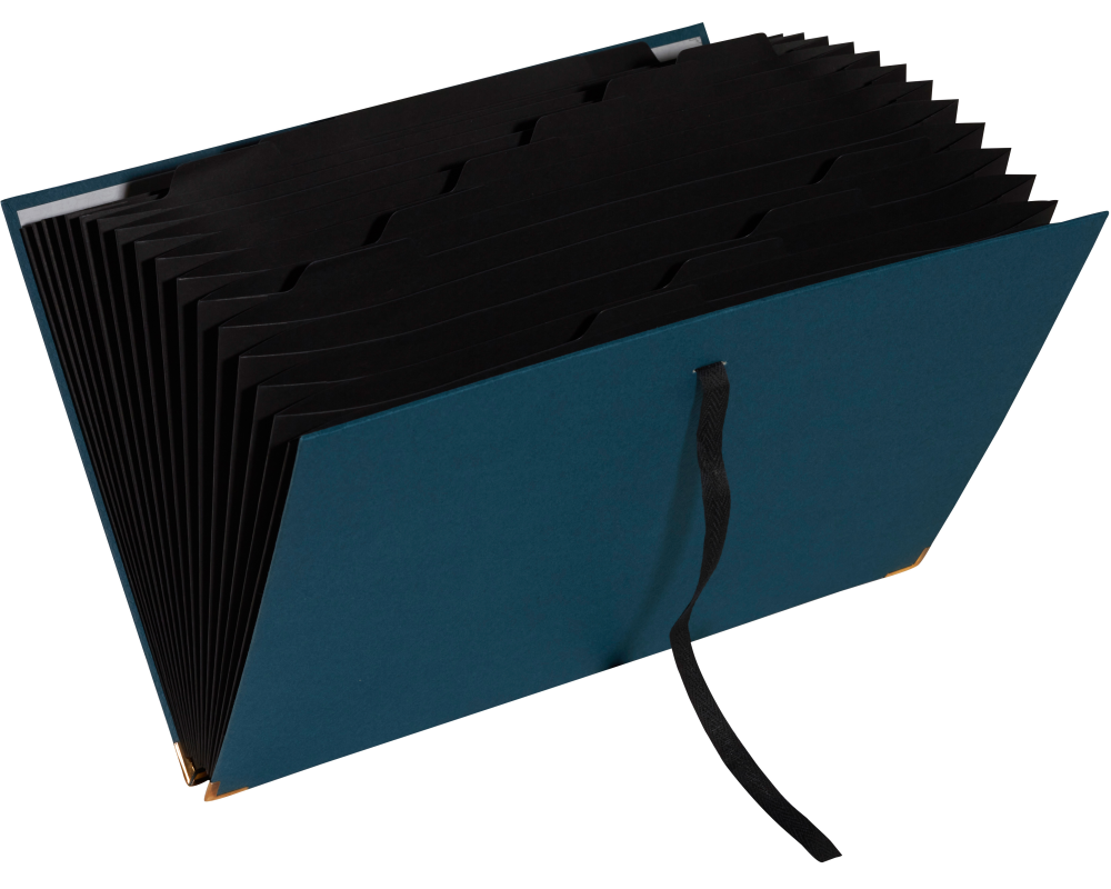 EXACOMPTA Fächermappe Officebyme A4 58603E blaugrün 18-teilig 24x34x4cm