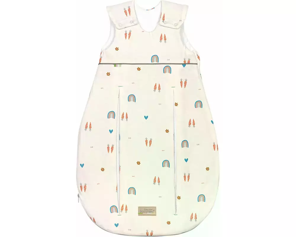 Odenwälder Baby-Ganzjahresschlafsack prima klima Rainbow Ecru Gr. 60