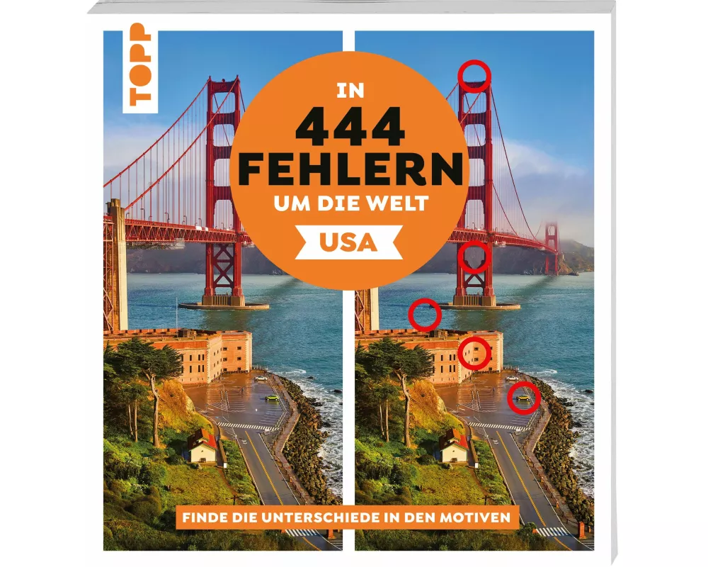 In 444 Fehlern um die Welt – USA. Finde die Unterschiede in den schönsten Motiven der USA