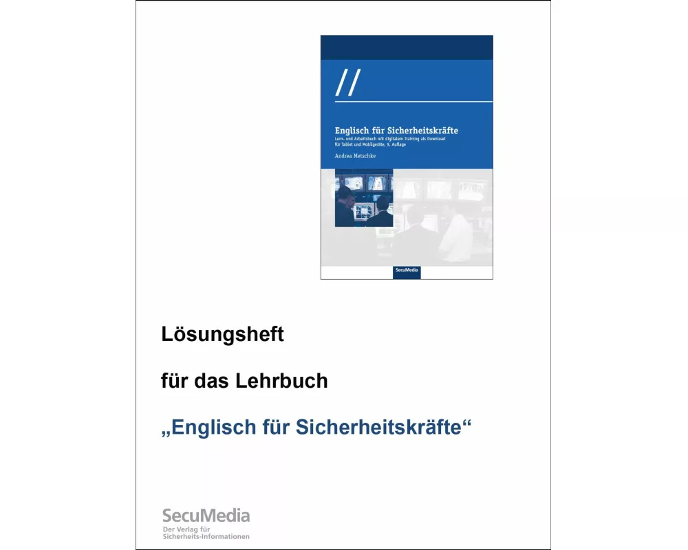 Lösungsheft für das Lehrbuch