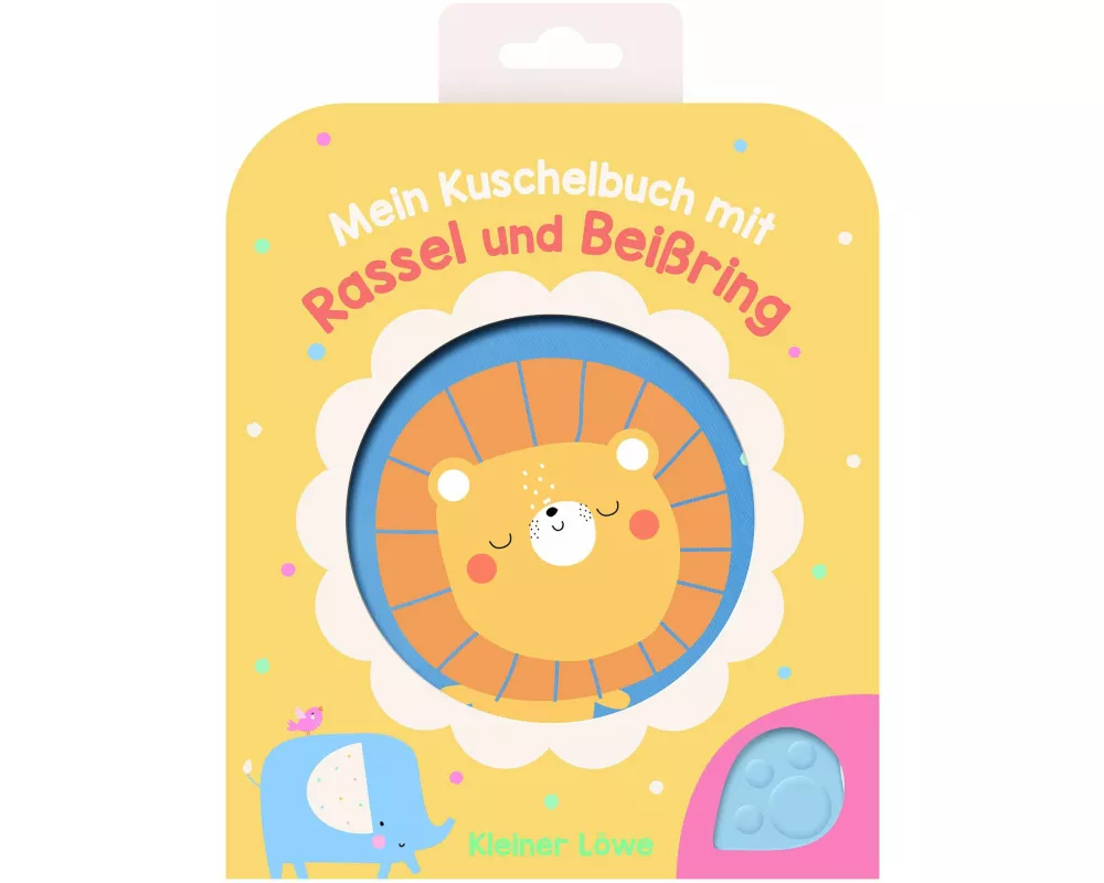 Mein Kuschelbuch mit Rassel und Beißring - Kleiner Löwe