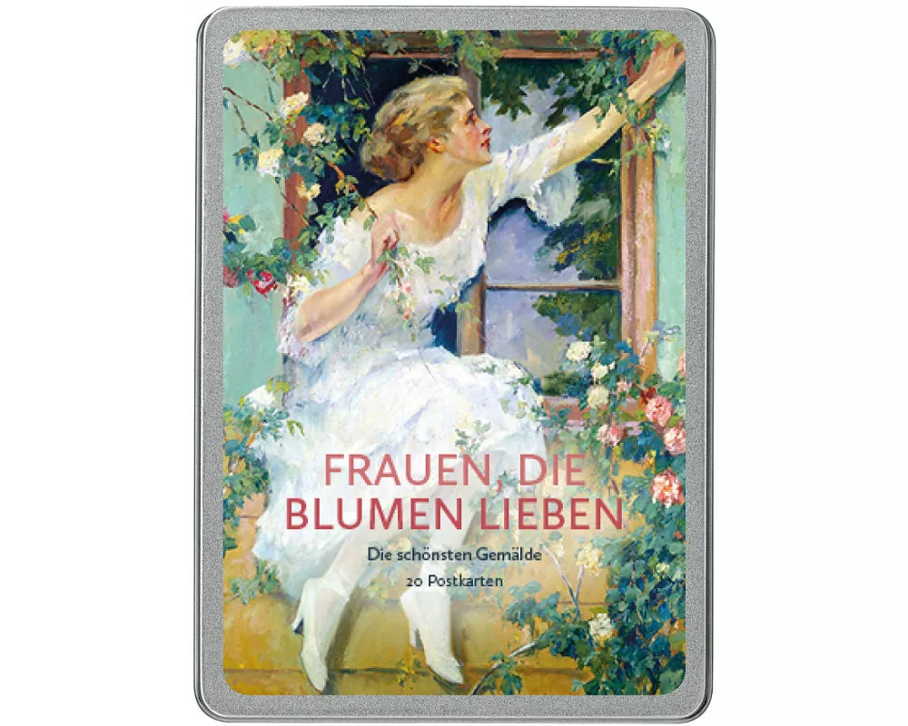 Frauen, die Blumen lieben Postkarte VE 20