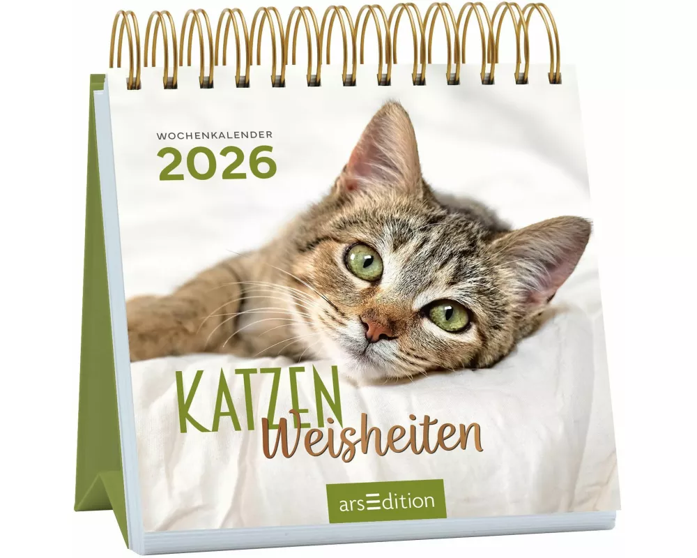 Mini-Wochenkalender Katzenweisheiten 2026
