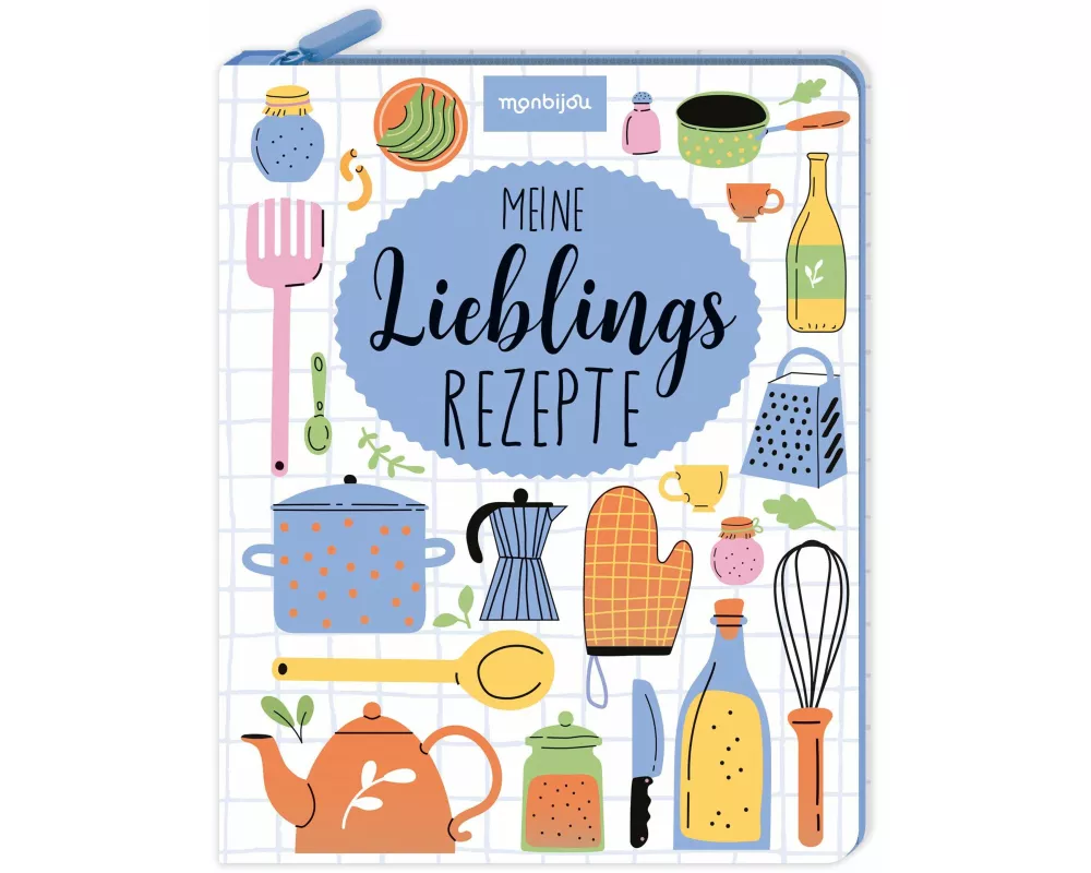 Meine Lieblingsrezepte - Eintragbuch mit Reißverschluss