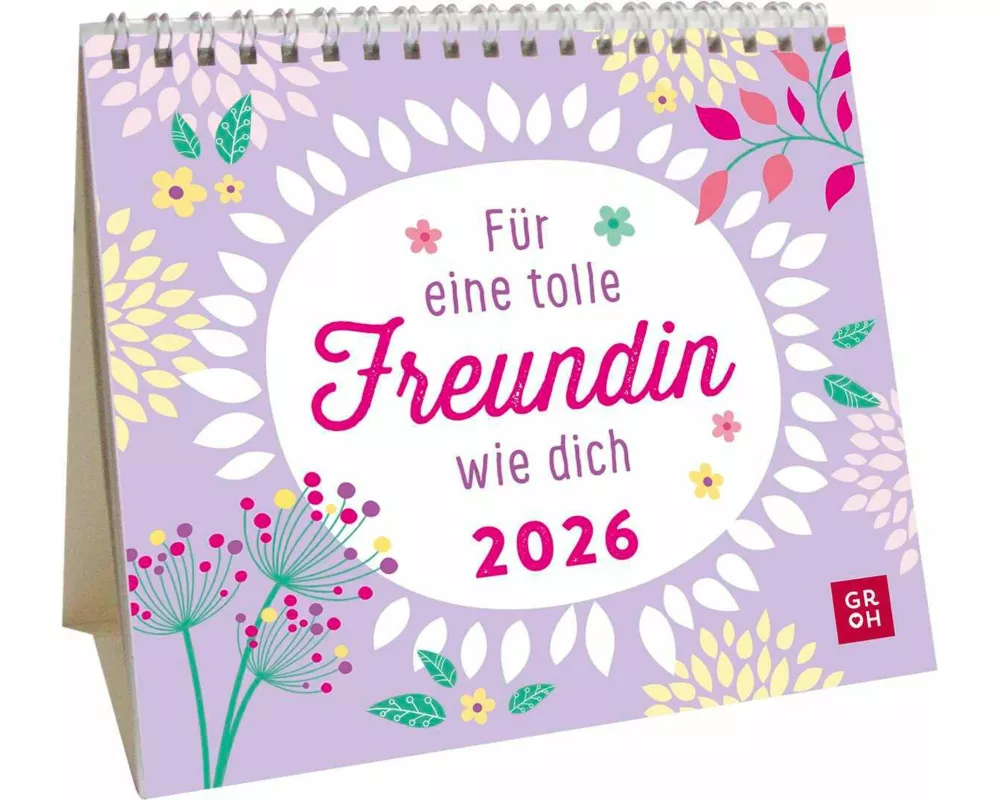 Mini-Kalender 2026: Für eine tolle Freundin wie dich