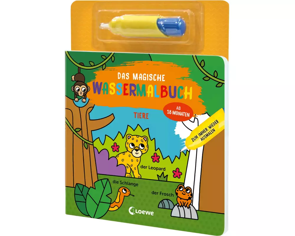 Das magische Wassermalbuch - Tiere