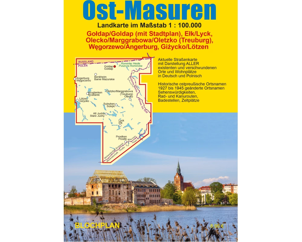 Landkarte Ost-Masuren