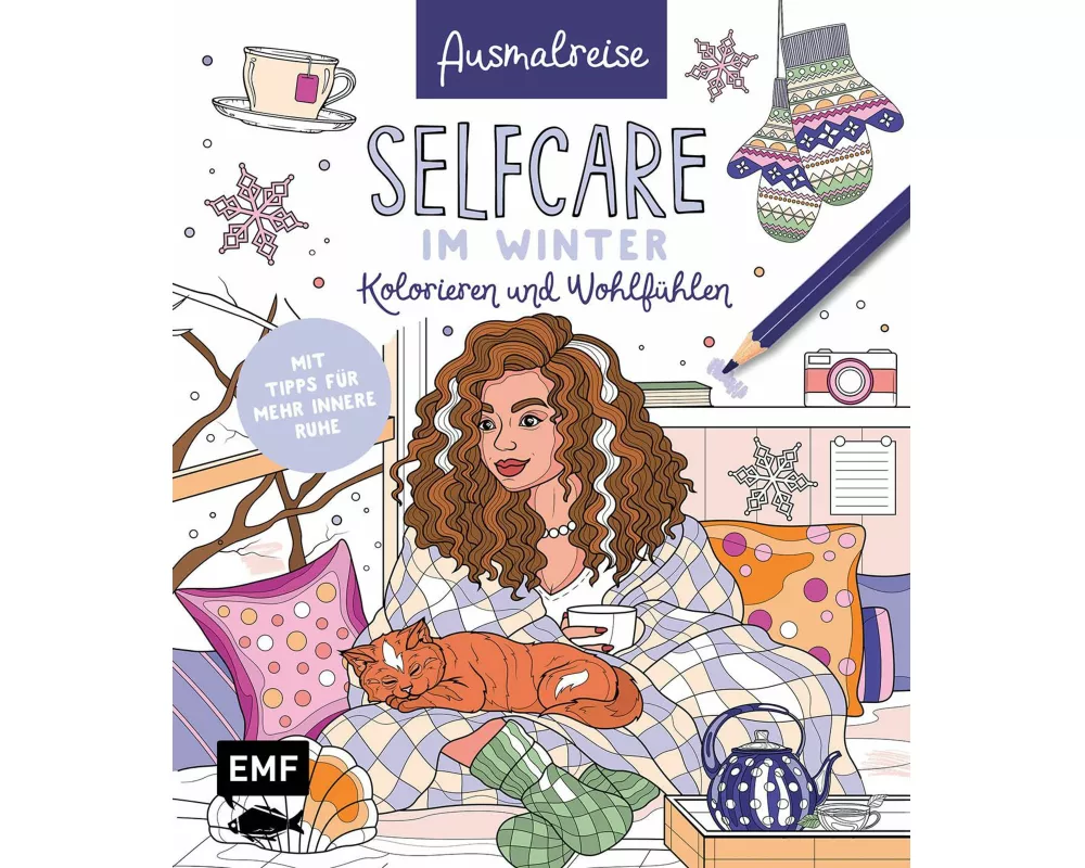 Ausmalreise Selfcare im Winter