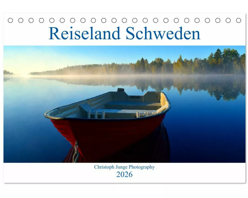Reiseland Schweden (Tischkalender 2026 DIN A5 quer), CALVENDO Monatskalender