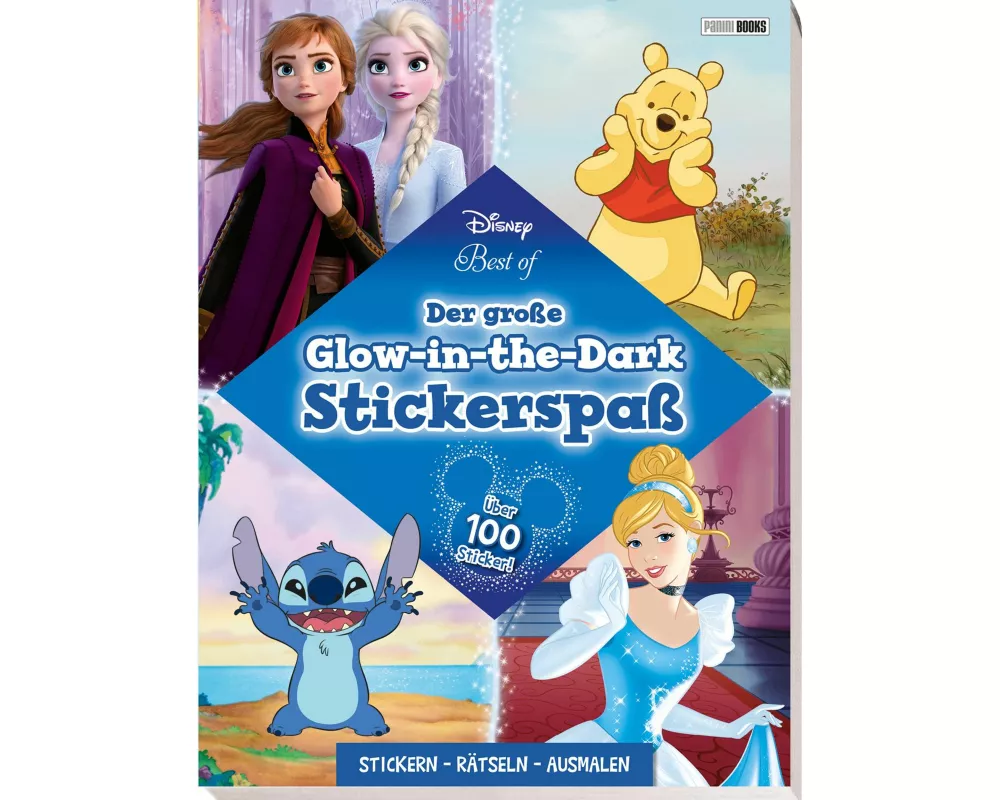 Disney Best of: Der große Glow-in-the-Dark-Stickerspaß: Stickern - Rätseln - Ausmalen