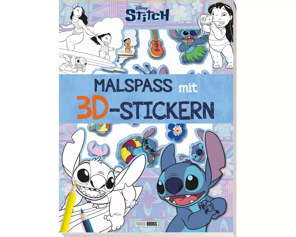 Disney Stitch: Malspaß mit 3D-Stickern