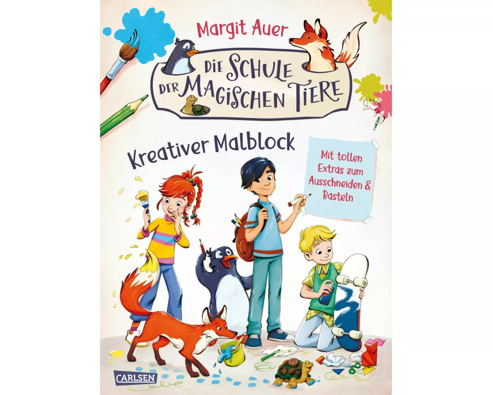 Die Schule der magischen Tiere Beschäftigung: Kreativer Malblock