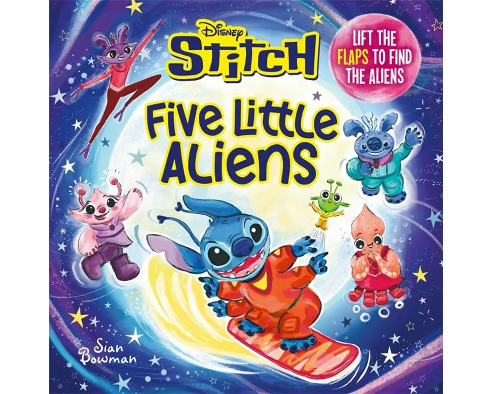 Disney Stitch Five Little Aliens: A lift-the-flap picture book