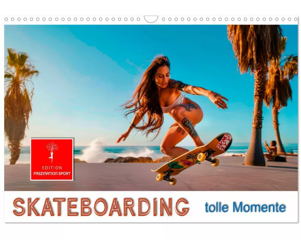 Skateboarding - tolle Momente (Wandkalender 2026 DIN A3 quer), CALVENDO Monatskalender
