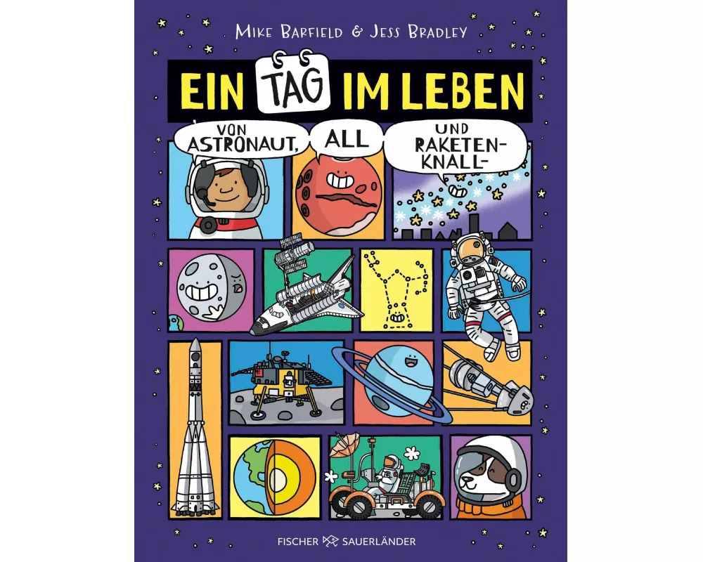 Ein Tag im Leben von Astronaut, All und Raketenknall