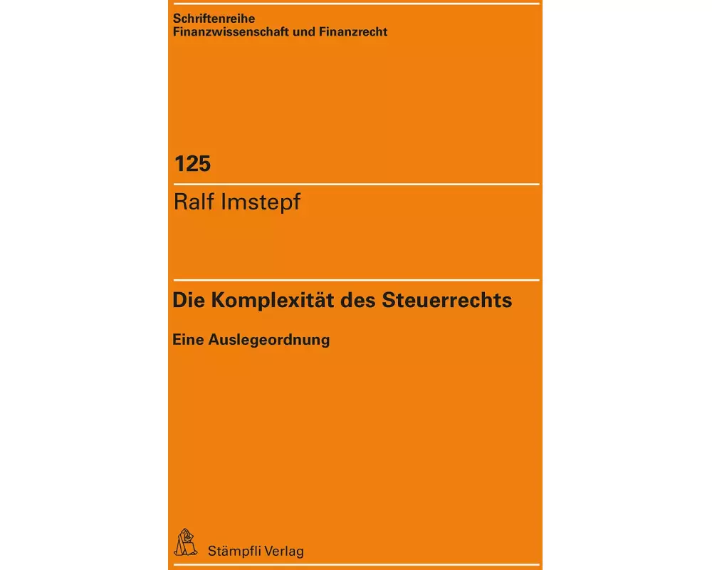 Die Komplexität des Steuerrechts