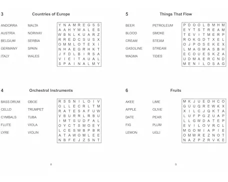 Mini Puzzles Wordsearch