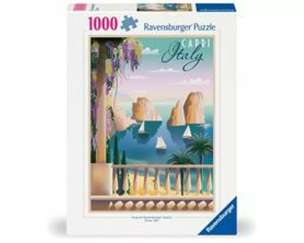 Erwachsenenpuzzle 1000 Teile - Postkarte aus Capri