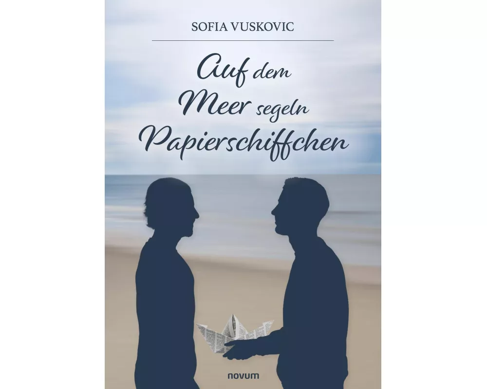 Auf dem Meer segeln Papierschiffchen