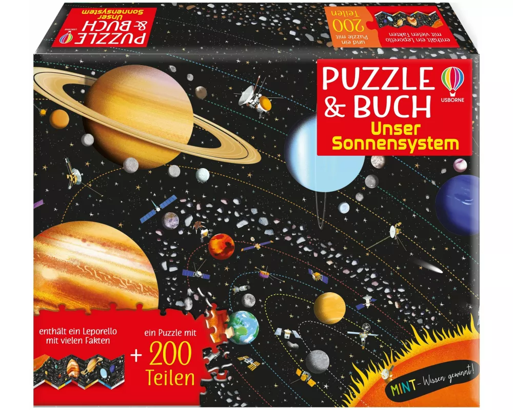 MINT - Wissen gewinnt! Puzzle & Buch: Unser Sonnensystem