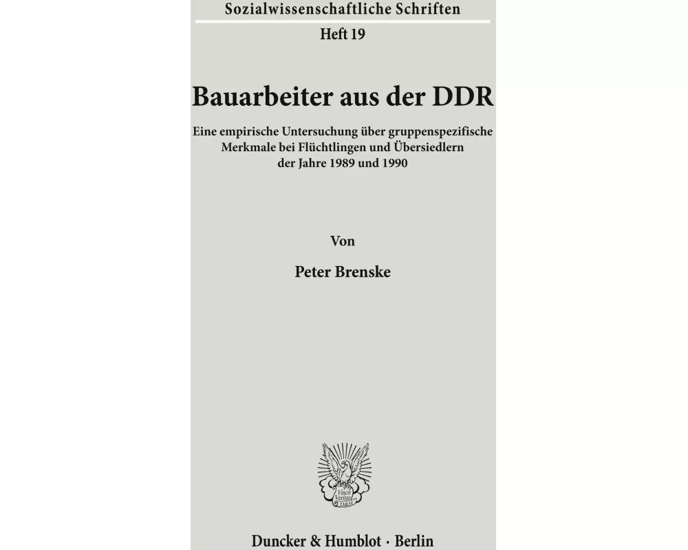 Bauarbeiter aus der DDR