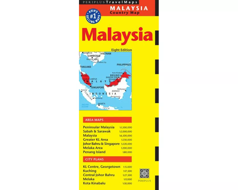 Malaysia Travel Map Eighth Edition