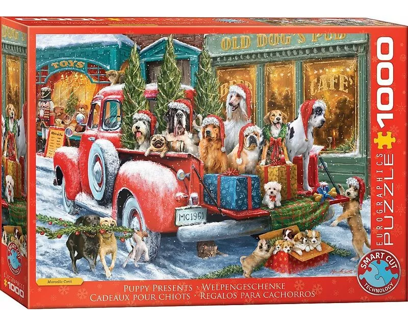 Puzzle 1000 Teile - Welpengeschenke