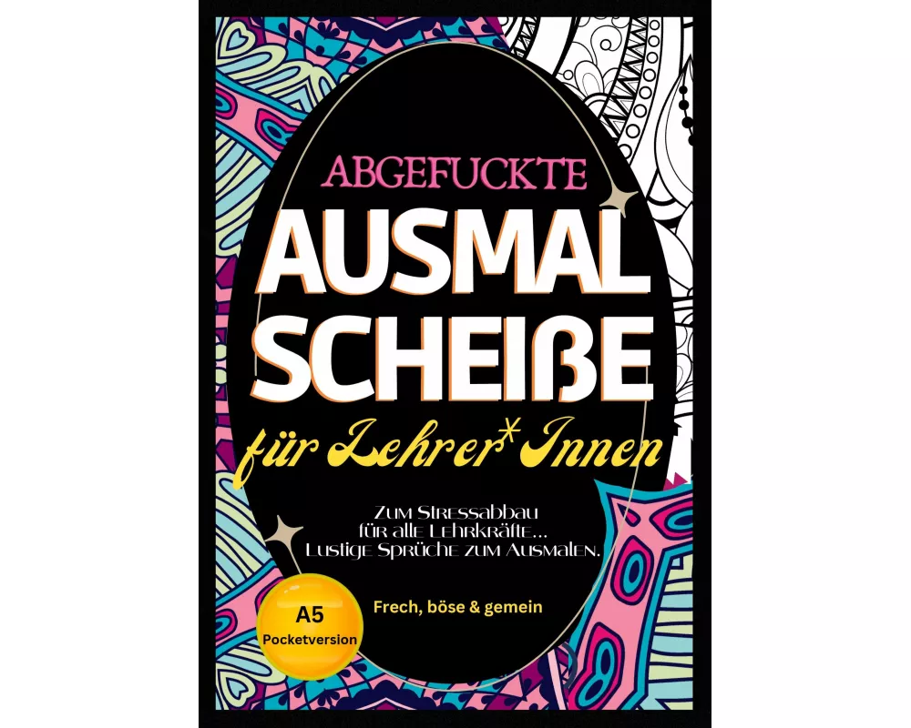 Fluch Malbuch für Lehrer A5