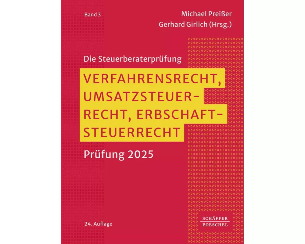 Verfahrensrecht, Umsatzsteuerrecht, Erbschaftsteuerrecht