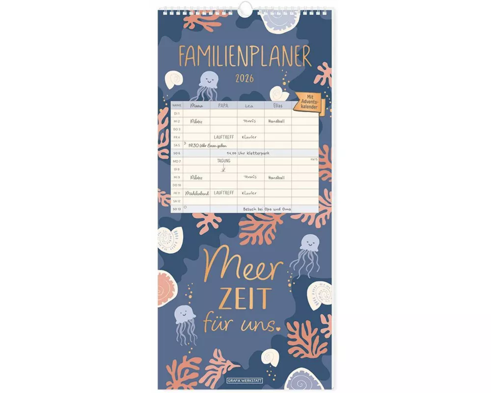 Familienplaner 2026 Meer Zeit für uns