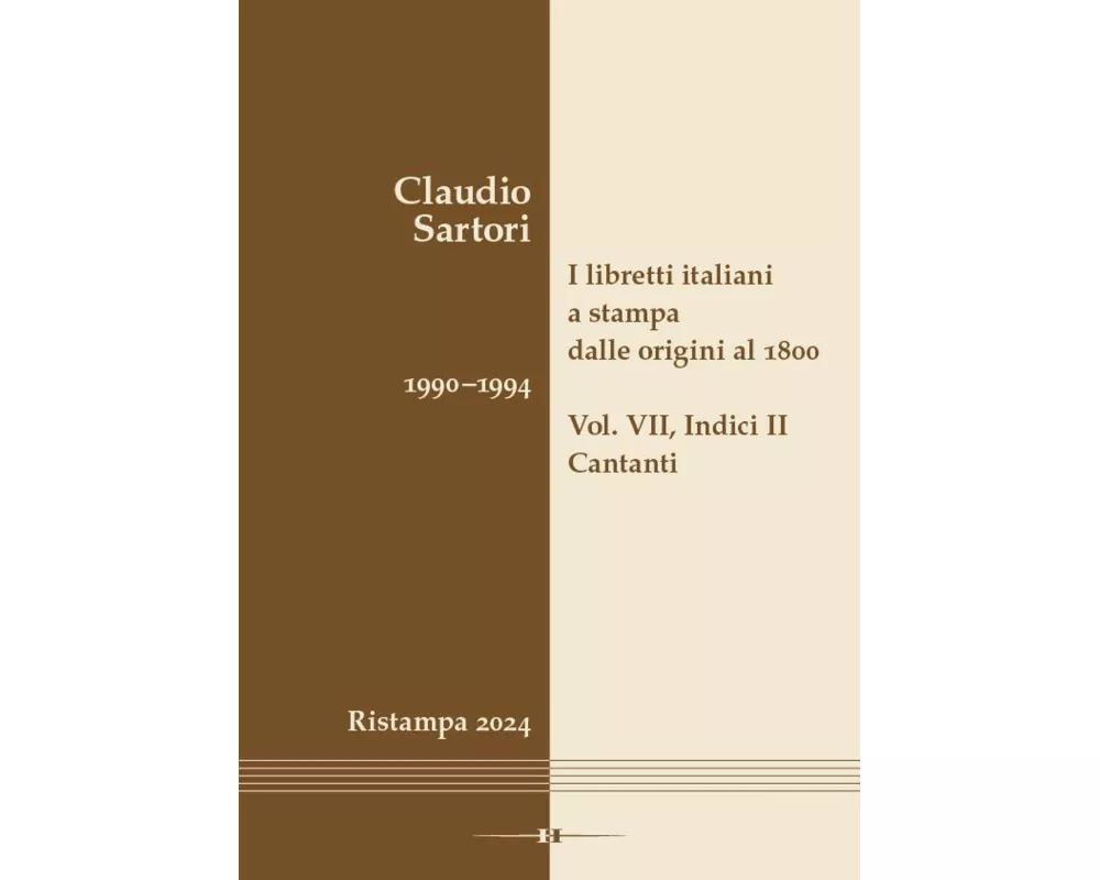 I libretti italiani a stampa dalle origini al 1800. Catalogo analitico con 16 indici