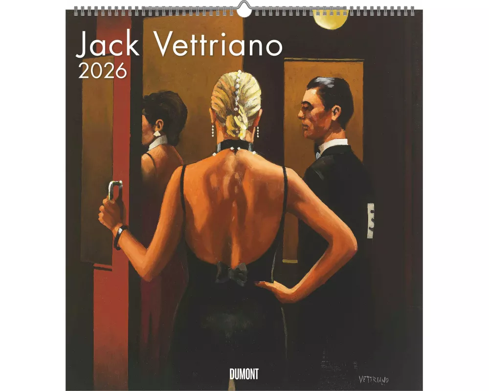 DUMONT - Jack Vettriano Kalender 2026- Kunstkalender 45 x 48 cm, 12 ausgewählte Kunstdrucke, perfekt für Jack Vettriano fans