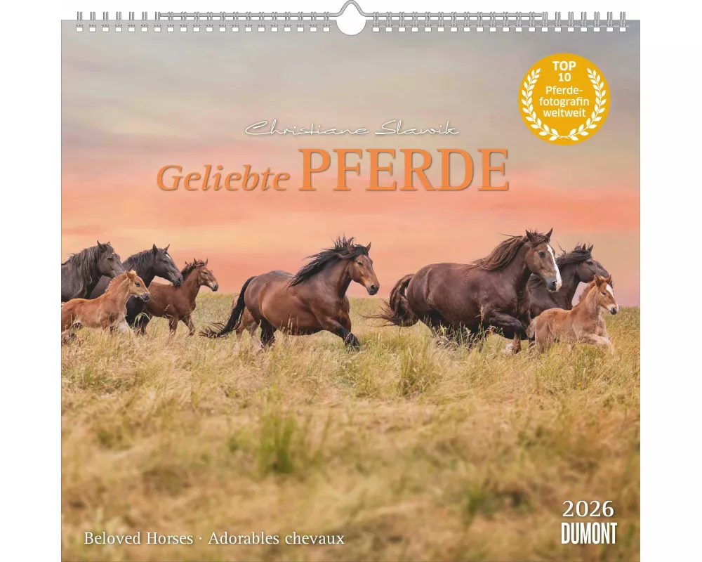 DUMONT - Geliebte Pferde 2026 – Wandkalender 38 x 36 cm – Pferdefotografie von Christiane Slawik für Pferdeliebhaber