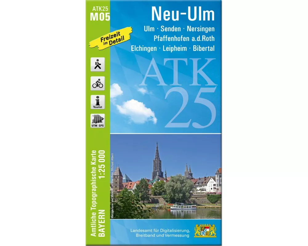 ATK25-M05 Neu-Ulm (Amtliche Topographische Karte 1:25000)