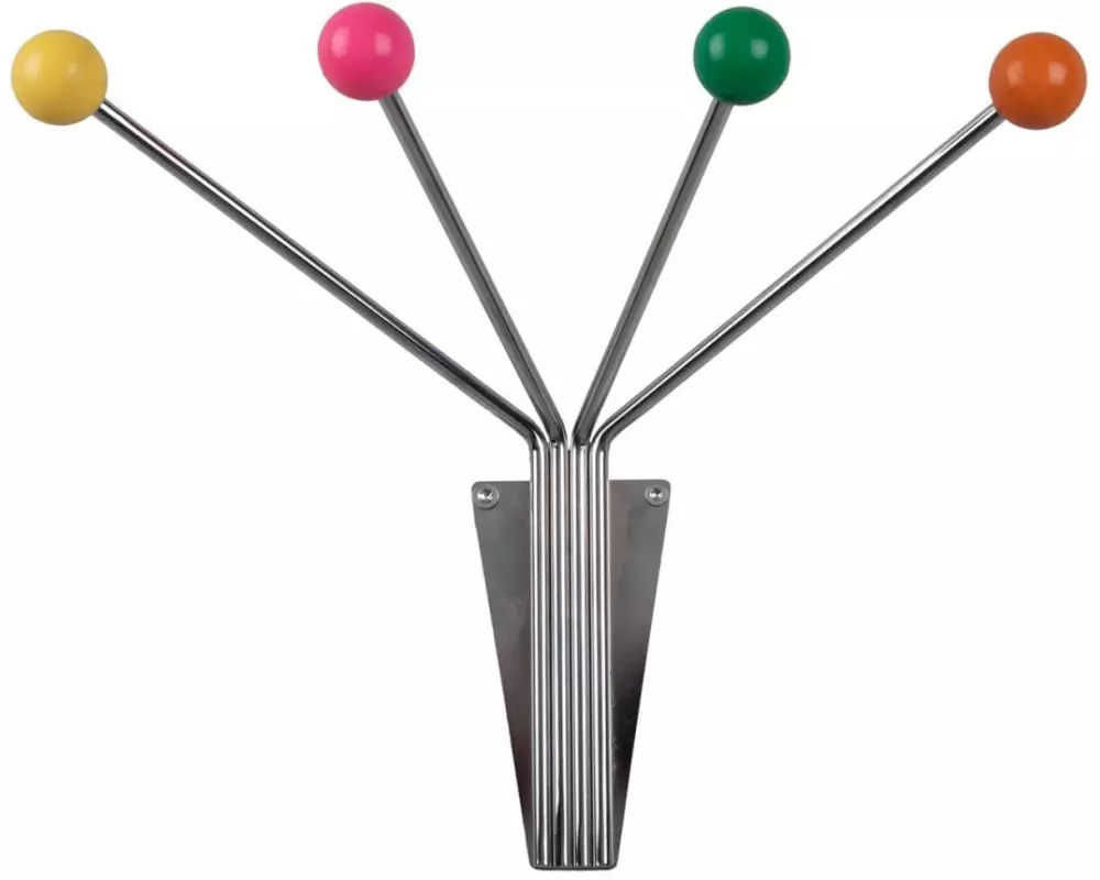 present time Wandhaken Neptune Small 4 Haken, Mehrfarbig