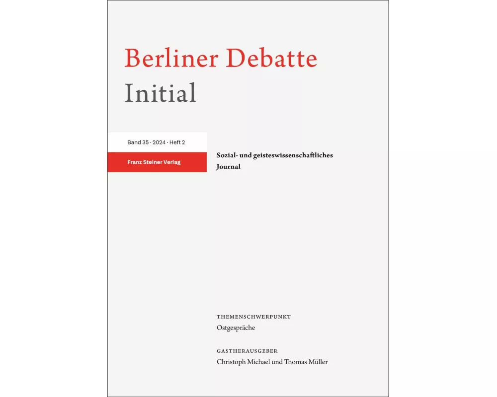 Berliner Debatte Initial 35 (2024) 2