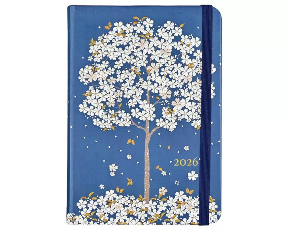 2026 Falling Blossoms Weekly Planner (16 Months, Sept 2025 to Dec 2026)