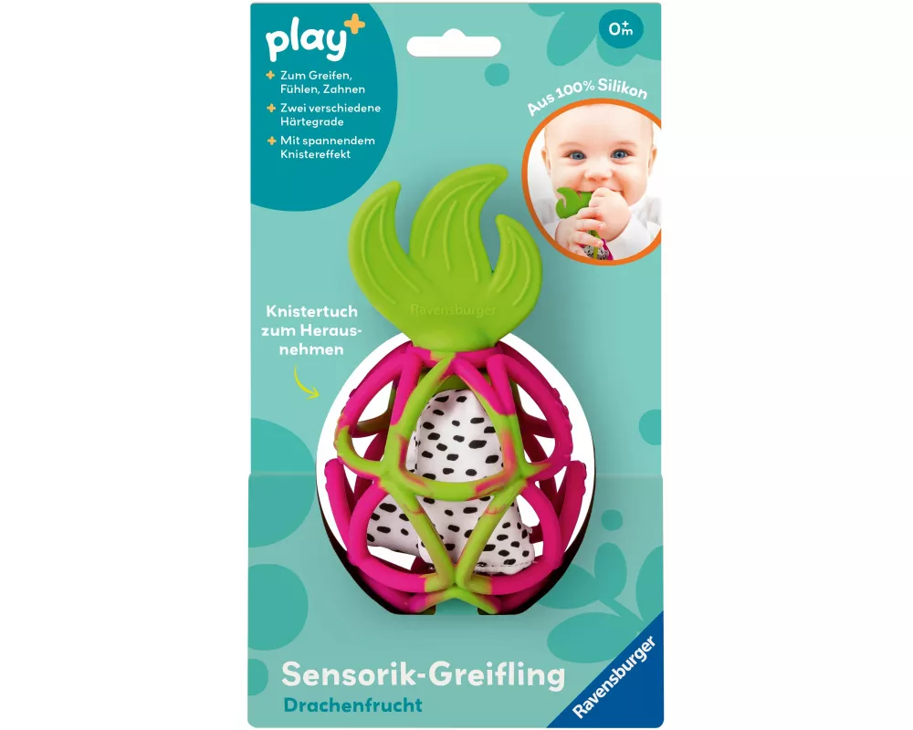 Play+ Sensorik-Greifling: Drachenfrucht - ab 0 Monate