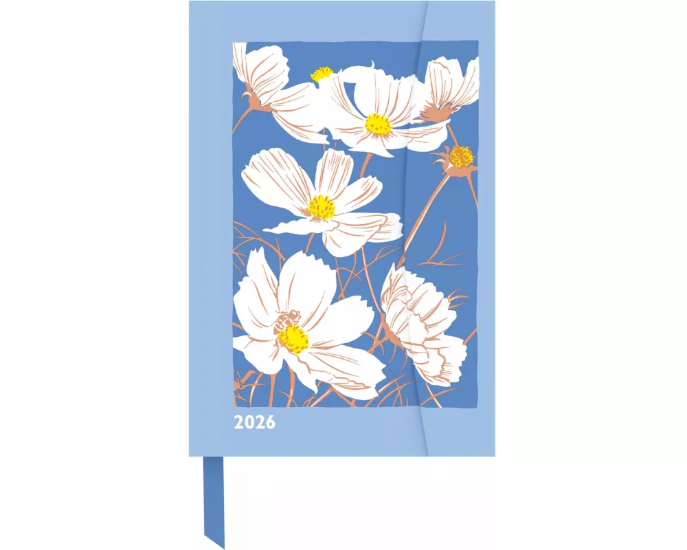 teNeues - Kat Menschik - Flowers - Cosmeas 2026 Buchkalender 10x15 cm | Kompakter Wochenkalender mit Magnetverschluss für Kunst- & Blumenliebhaber