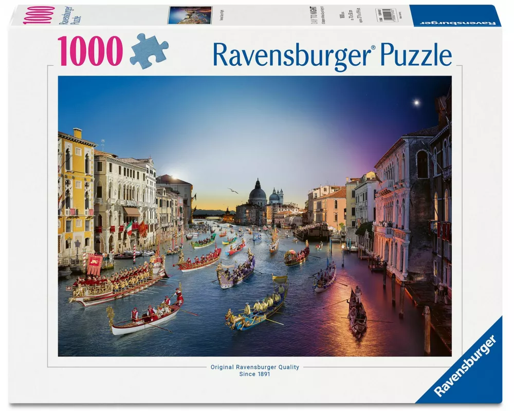 Erwachsenenpuzzle 1000 Teile - Venedig von Tag zu Nacht