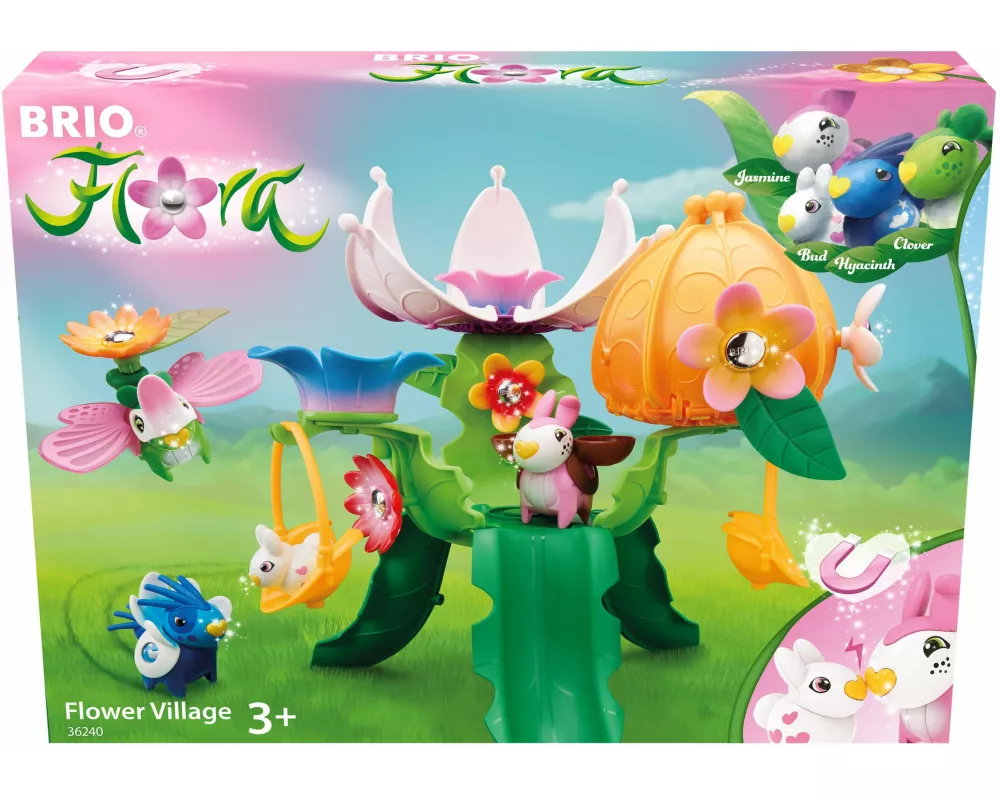 BRIO Flora - 36240 Starter-Set Blumendorf | Spielset für endlosen fantasievollen Spielspaß für Mädchen und Jungen ab 3 Jahren - wunderschönes Geschenk