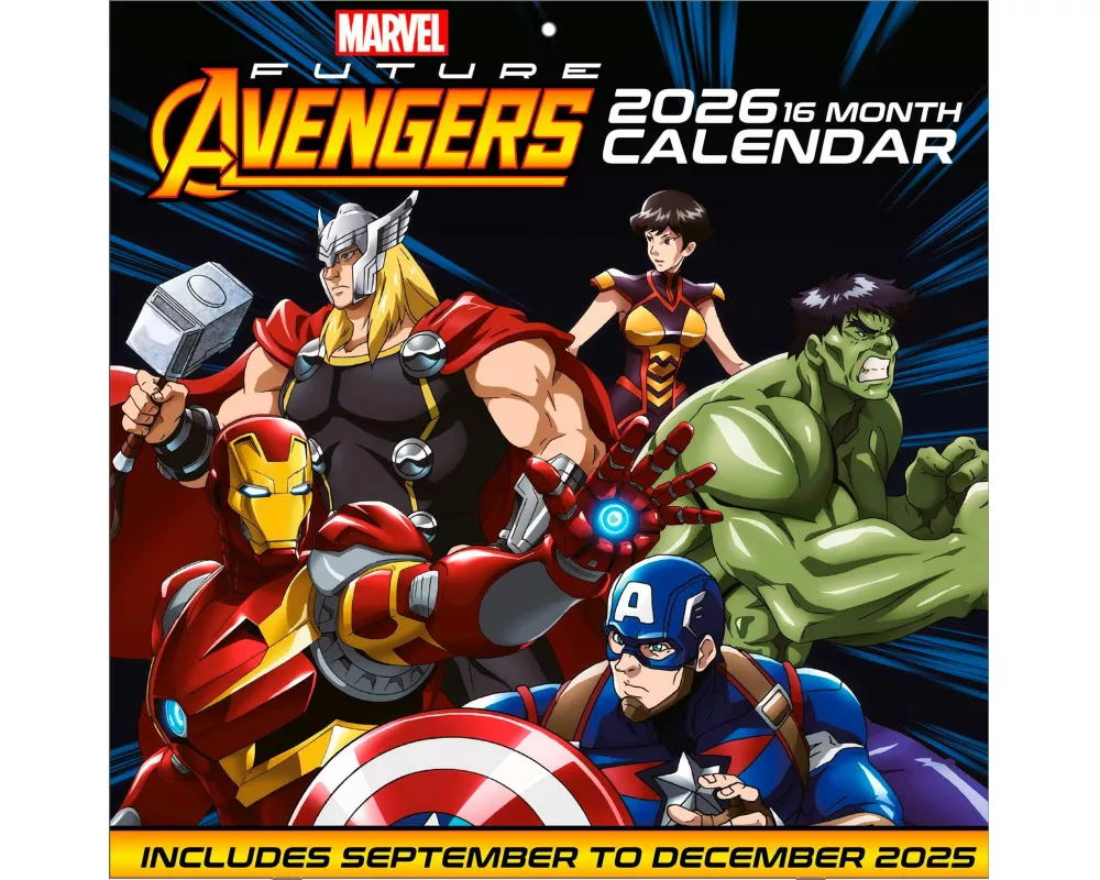Pyramid - AVENGERS 2026 – Broschürenkalender 30×30 cm (aufgeklappt 30×60 cm) mit 12 Marvel-Artworks der Superhelden