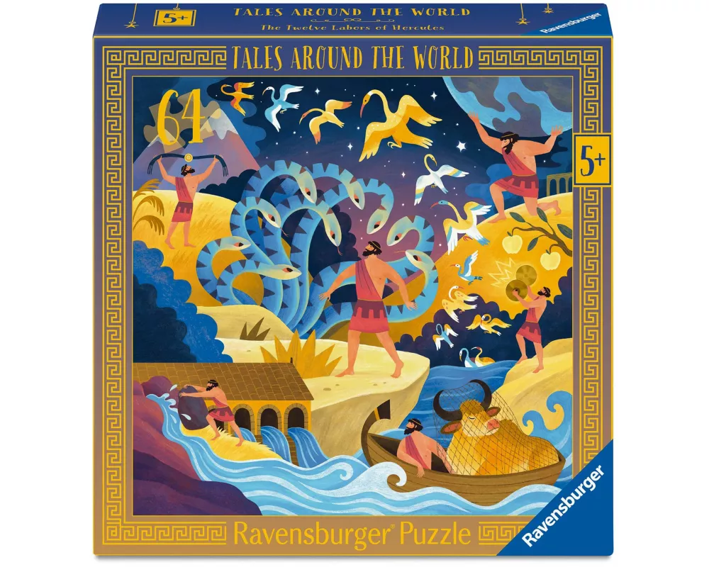 Kinderpuzzle 64 Teile - Die zwölf Werke des Herkules