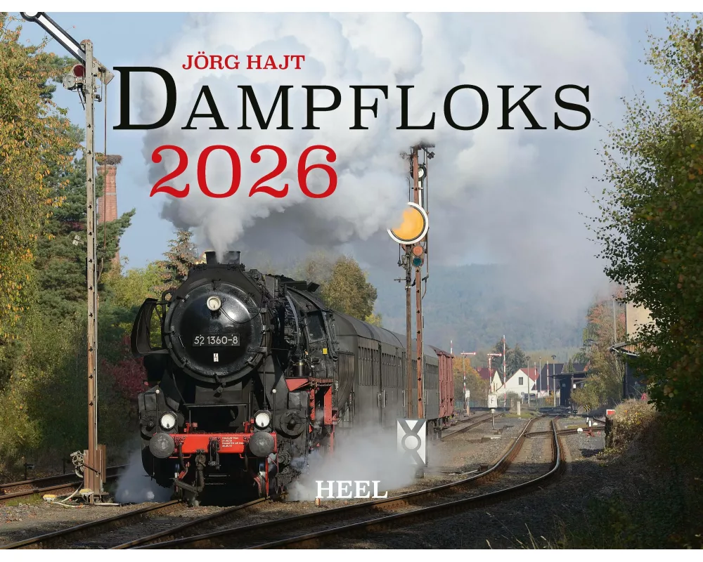 Kalender Dampfloks in Farbe 2026 Eintragkalender