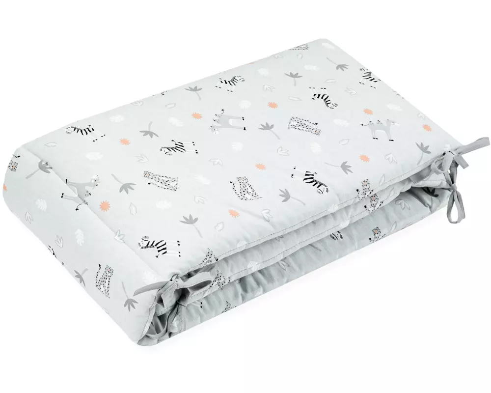 Julius Zöllner Bettnestchen Comfort Soft Savanne Grau 180 x 35 cm