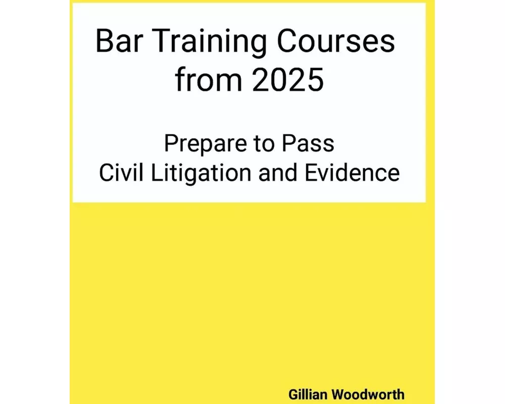 Prepare to Pass Bar Training Courses from 2025 Civil Litigation and Evidence Revision