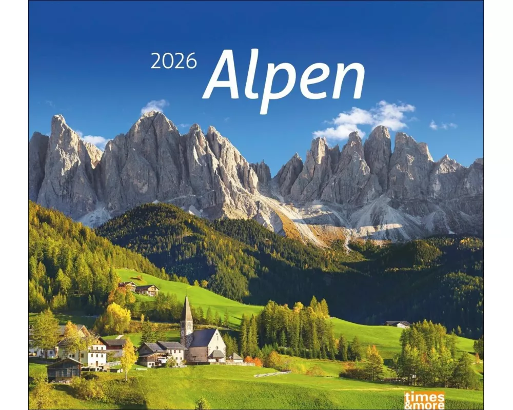 times&more Alpen Bildkalender 2026